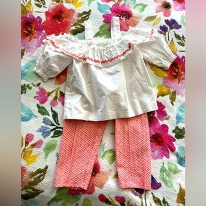 👋🏼 Going to Goodwill- EUC & Worn Once Janie & Jack Top & Pants Set Sz 6